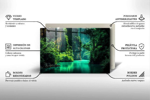 Cobertura placa vitrocerámica Paisagem da lagoa