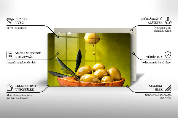 Cobertura placa vitrocerámica Azeitonas saborosas