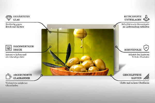 Cobertura placa vitrocerámica Azeitonas saborosas