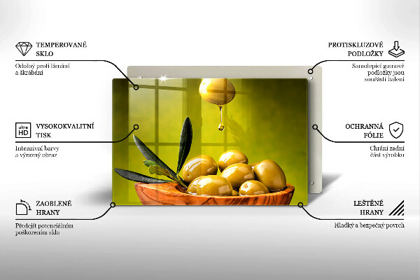 Cobertura placa vitrocerámica Azeitonas saborosas