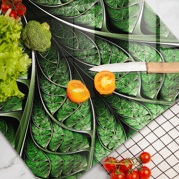 Protetor para fogão de vidro Estrutura das nervuras das folhas