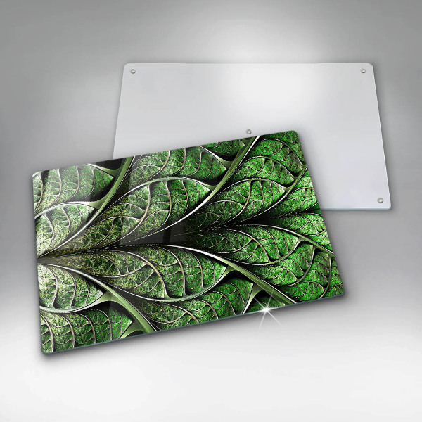 Protetor para fogão de vidro Estrutura das nervuras das folhas