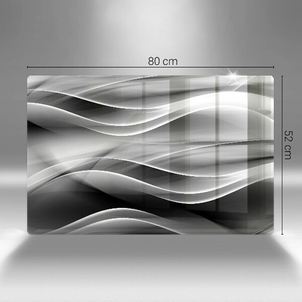 Cobertura placa vitrocerámica Linhas de fumaça abstratas