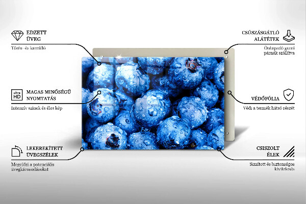 Cobertura placa vitrocerámica Mirtilos suculentos