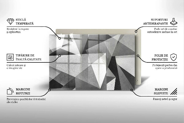 Cobertura placa vitrocerámica Abstração concreta nítida