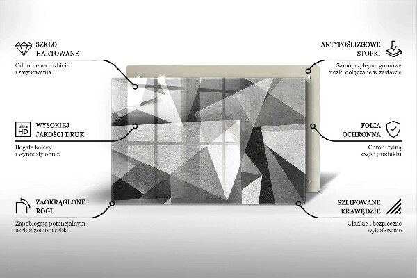 Cobertura placa vitrocerámica Abstração concreta nítida