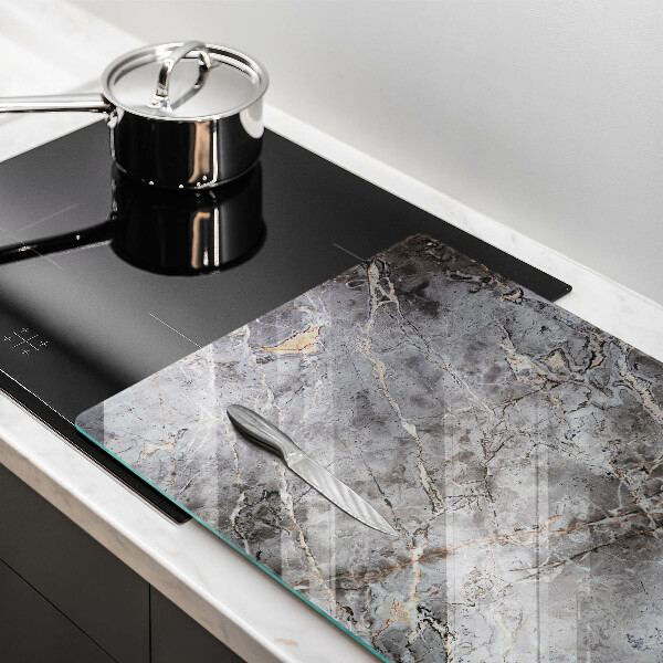 Protetor em vidro para fogão Textura de pedra