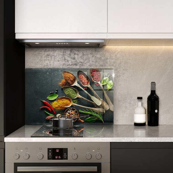 Protetor para fogão de vidro Colheres de tempero de cozinha