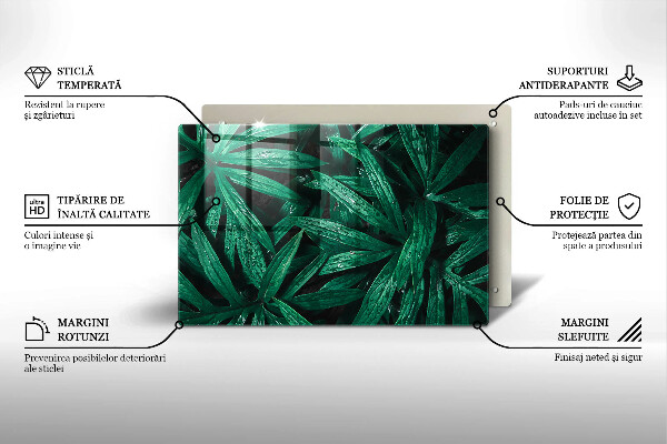 Cobertura placa vitrocerámica Folhas de plantas