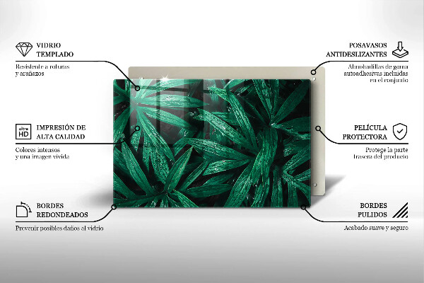 Cobertura placa vitrocerámica Folhas de plantas