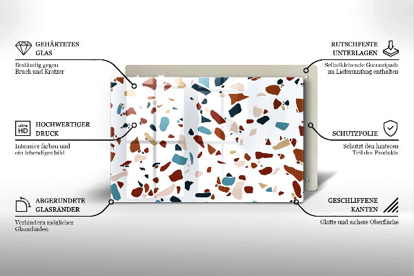 Cobertura placa vitrocerámica Pedra decorativa