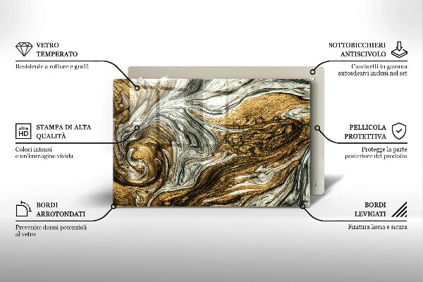 Cobertura placa vitrocerámica Abstração rica