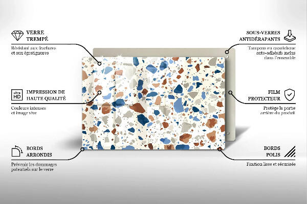 Protetor em vidro para fogão Grés decorativo