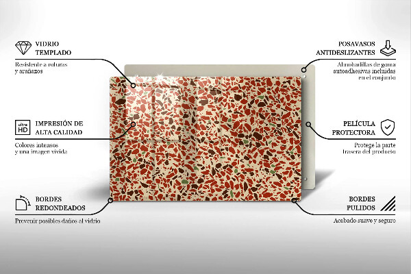 Protetor de fogão de vidro Pequenos grés