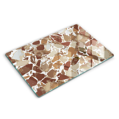 Protetor de fogão de vidro Pontos decorativos de pedra