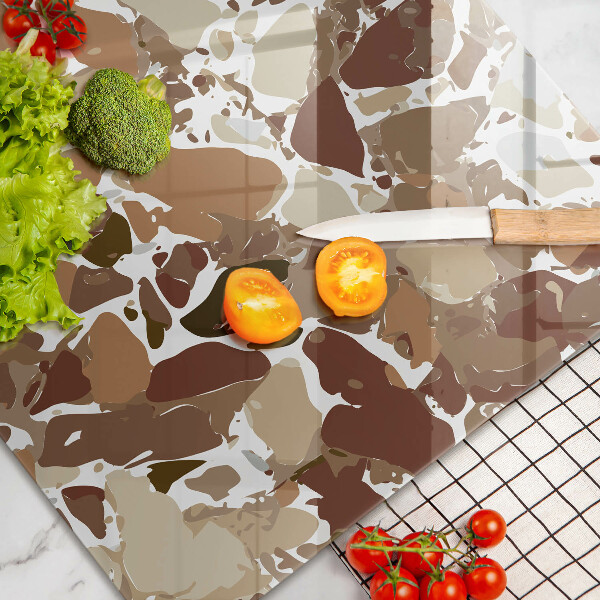 Protetor de fogão de vidro Pontos decorativos de pedra