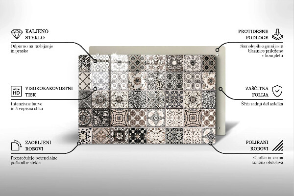 Protetor em vidro para fogão Azulejos decorativos