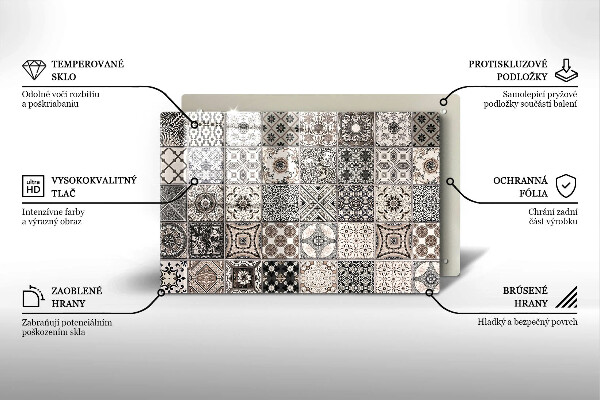 Protetor em vidro para fogão Azulejos decorativos
