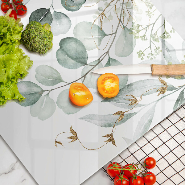 Cobertura placa vitrocerámica Plantas pintadas