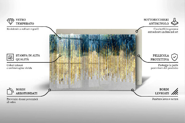 Cobertura placa vitrocerámica Abstração do designer