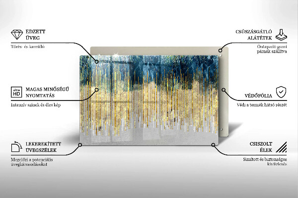 Cobertura placa vitrocerámica Abstração do designer