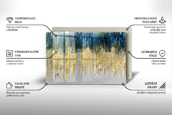 Cobertura placa vitrocerámica Abstração do designer