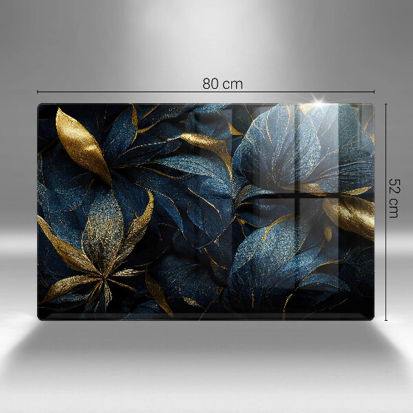 Cobertura placa vitrocerámica Folhas decorativas com ouro