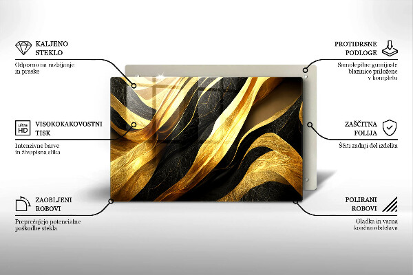 Protetor para fogão de vidro Abstração elegante