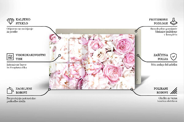 Cobertura placa vitrocerámica Buquê de peônias