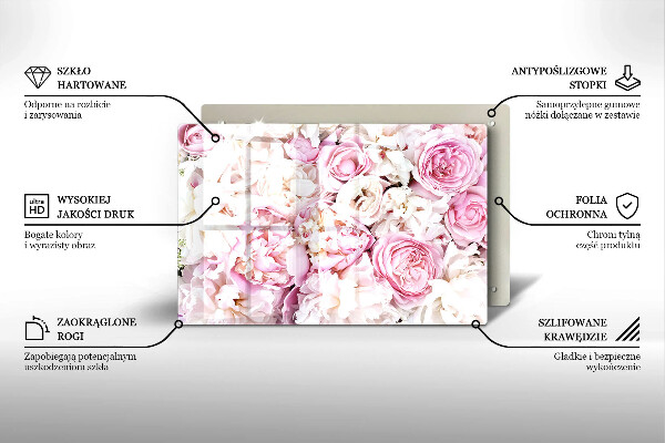 Cobertura placa vitrocerámica Buquê de peônias