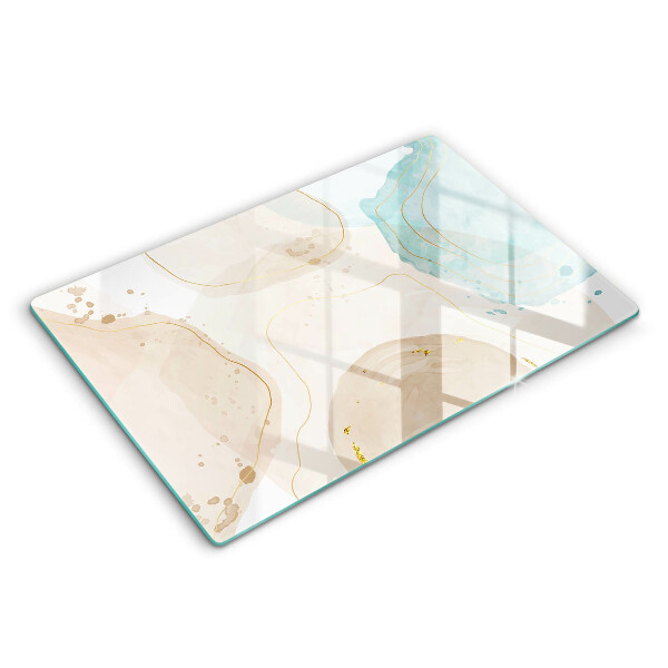 Protetor para fogão de vidro Formas boho brilhantes