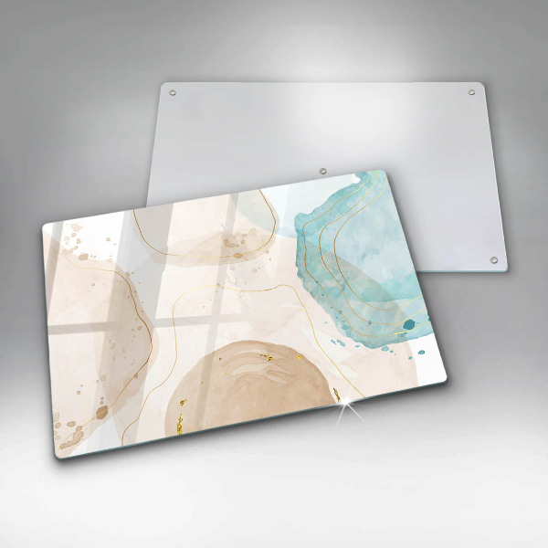 Protetor para fogão de vidro Formas boho brilhantes