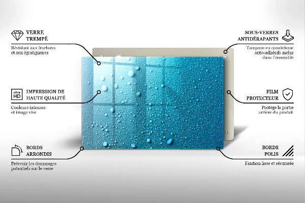 Cobertura placa vitrocerámica Gotas de água
