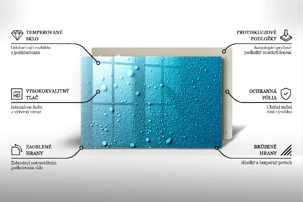 Cobertura placa vitrocerámica Gotas de água
