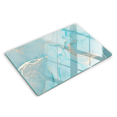 Protetor em vidro para fogão Pedra abstrata