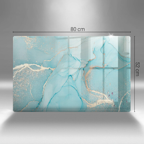 Protetor em vidro para fogão Pedra abstrata