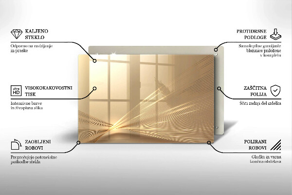 Protetor para fogão de vidro Abstração moderna