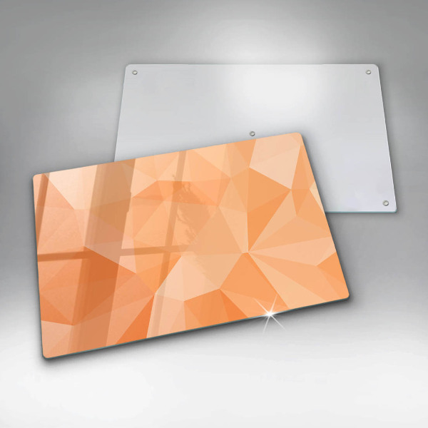 Protetor de fogão de vidro Fundo geométrico