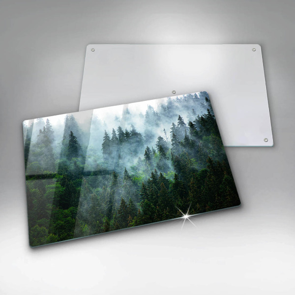 Cobertura placa vitrocerámica Floresta no nevoeiro