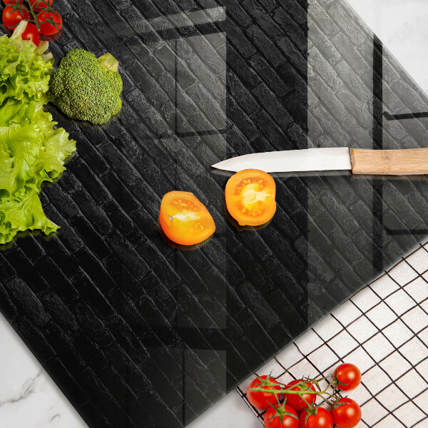 Protetor para fogão de vidro parede de tijolos