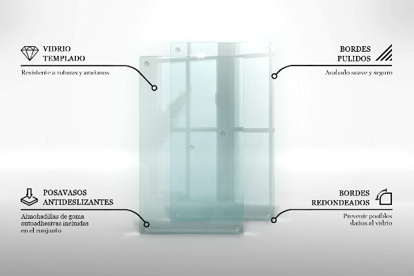 Tampa transparente para placa de indução 2x30x52 cm