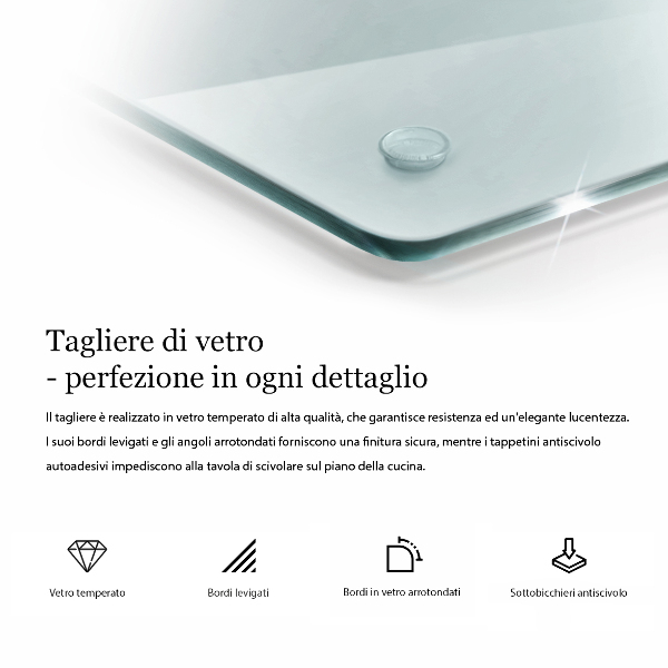 Vidro transparente para placa de indução na cozinha 52x30 cm