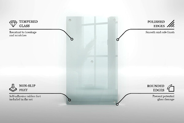 Vidro transparente para placa de indução na cozinha 52x30 cm