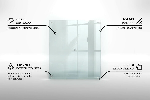 Cobertura transparente para placas de indução 60x52 cm