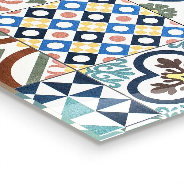 Painel cozinha Triângulos Abstratos de Metal