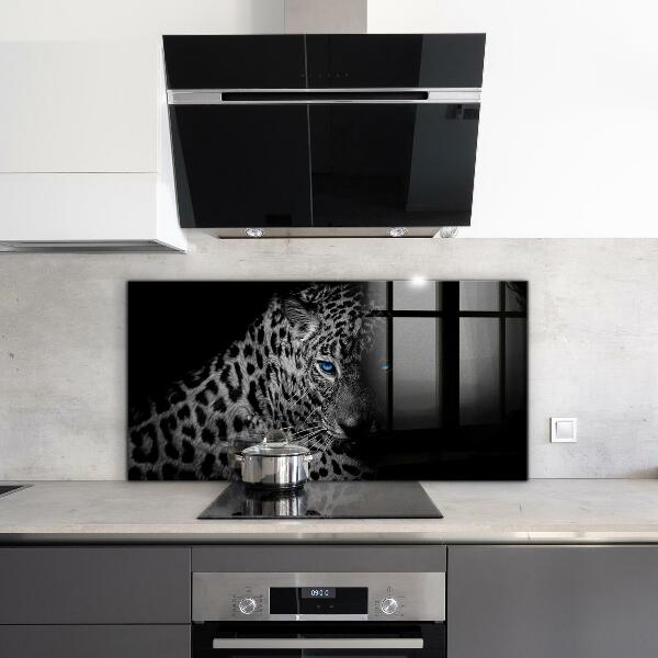 Backsplash cozinha Gato selvagem pantera escura