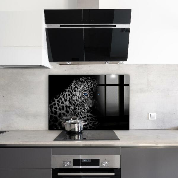 Backsplash cozinha Gato selvagem pantera escura