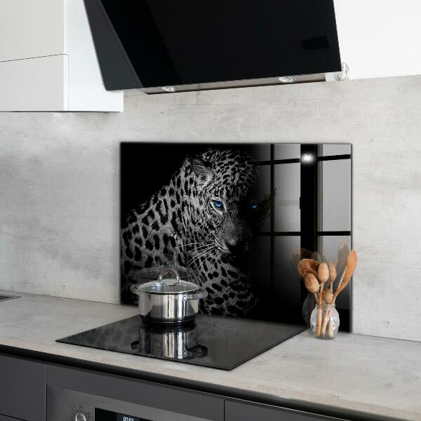 Backsplash cozinha Gato selvagem pantera escura