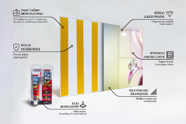 Backsplash cozinha Flor com uma gota de orvalho da manhã