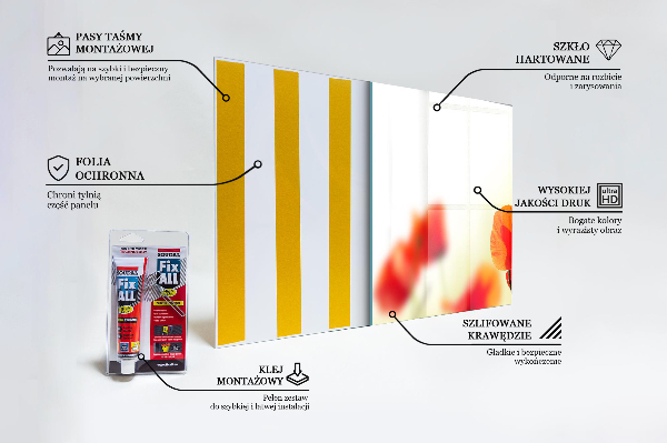 Painel cozinha Gotas de orvalho em uma rosa vermelha